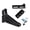 Black, variant on New Automatic Door Closer Bracket Adjustable Speed Holder Protective Soft Closing Buffer Holder