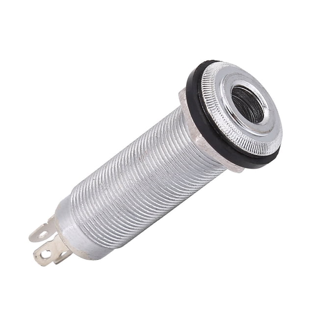 Guitar Jack Plug Socket, Guitar Jack, Standard 1/4inch Instrument Cable Plug Long Durability For Electric Guitar Bass