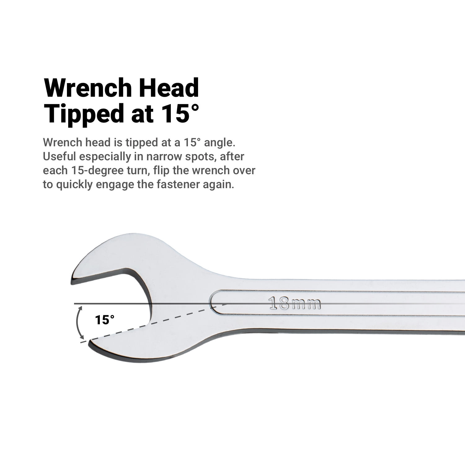 Capri Tools Super-Thin Open End Wrench Set, Metric, 6 to 28 mm, 12-Piece
