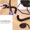 thumbnail image 2 of BRIGHTFUFU 2Pcs Brown Chair Floor Protector Felt Stool Feet Cover for Home and Office Use, 2 of 8