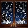 thumbnail image 5 of Christmas Window Clings, 190 PCS Large 3D Reusable Christmas Window Stickers for Glass, 9 Sheets Double Sided Santa Claus Snowman Snowflakes Reindeer Stickers for Christmas Party Decorations, 5 of 6