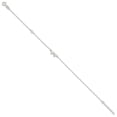 thumbnail image 3 of Auriga Fine Jewelry 925 Sterling Silver Cubic Zirconia Bow Anklet 9inch for Women, 3 of 4