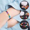 thumbnail image 4 of 100 Cuentas De Letras Acrílicas Redondas 26 Inglesas Pulsera Perlas Multicolor Melocotón En Forma De Corazón Para Bricolaje Collar Producción, 4 of 4