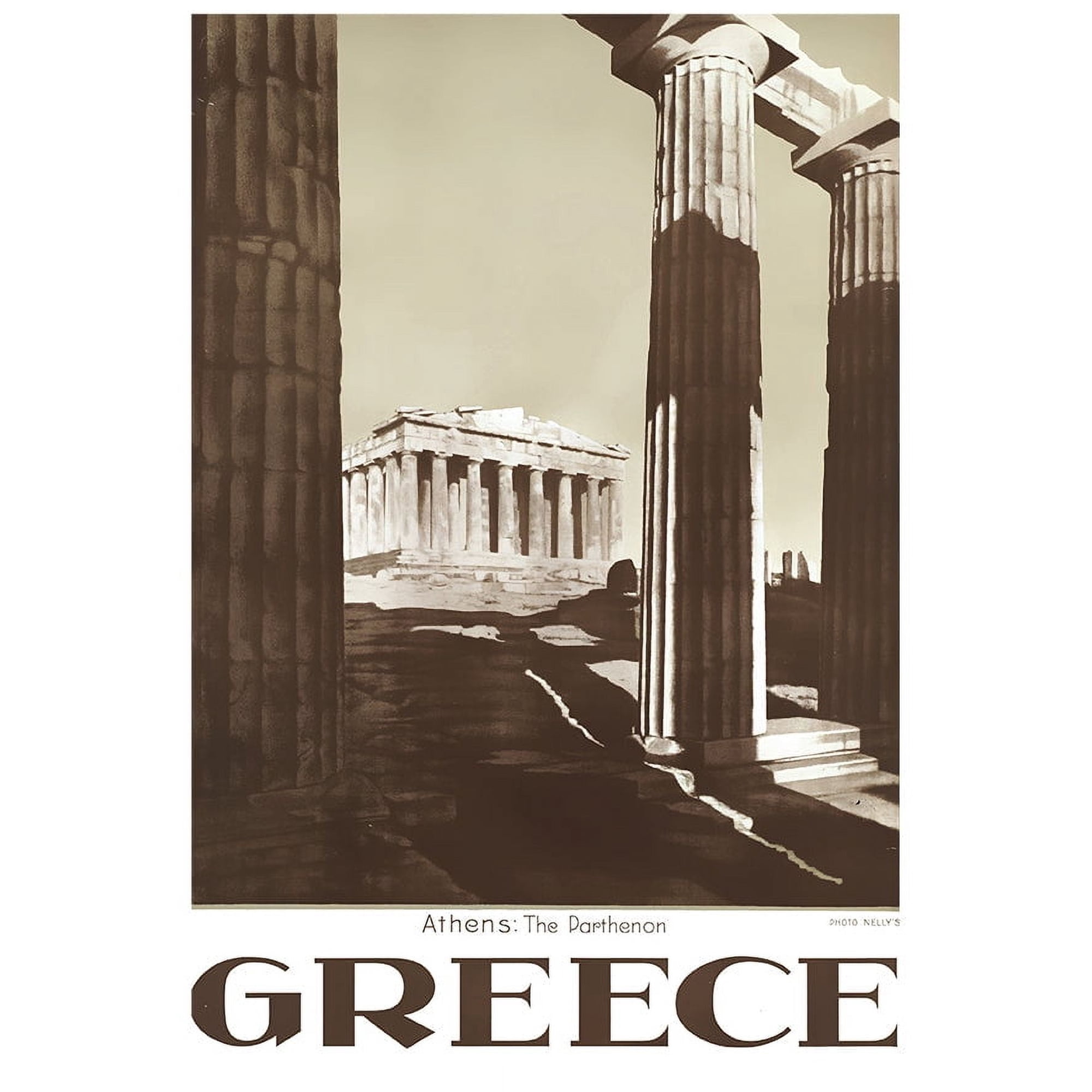 Greece - Athens - Vintage Travel Poster (8x12Inches(US/CANonly))