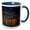 Blue/White, variant on 3drose, Nyc Bridges at Night, 11oz Two-tone Green Mug