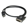 thumbnail image 2 of C2G 10ft DisplayPort to DVI Adapter Cable - M/M - DisplayPort cable - single link - DisplayPort (M) to DVI-D (M) - 10 ft - black, 2 of 4