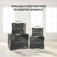 thumbnail image 5 of Philosophy Gym 3-in-1 Non-Slip Wooden Plyo Box - 24" x 20" x 16", Wood Plyometric Jump Box for Home Gym, HIIT, Step-Ups, and Strength Training - Gray, 5 of 6