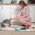 thumbnail image 3 of Pioneer Flower Floral Print Pattern Kitchen Rugs Sets Of 2,Anti Fatigue Kitchen Mat Rugs Non Slip Washable,Decorative Kitchen Floor Mats for Kitchen,Sink,Laundry,17"x30"+17"x47", 3 of 7