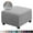 Light Gray, variant on Square Ottoman Covers Ottoman Slipcovers Folding Storage Stool Furniture Protector Form Fit with Elastic Bottom, Stretch High Spandex Small Checks Jacquard Fabric Light Gray XL 35"- 44"