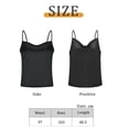 thumbnail image 2 of Camisola de seda sin mangas para mujer, blusa holgada sedosa con cuello en V, camiseta sin mangas de satén, 2 of 6