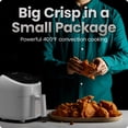 thumbnail image 3 of Chefman TurboFry 2-Quart Digital Air Fryer, Compact Design for Quick Meals, Dishwasher-Safe – White, 3 of 7
