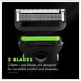 Gillette Labs Men's Razor Blade Refills, 9 Pack, Exfoliating Bar, Green
