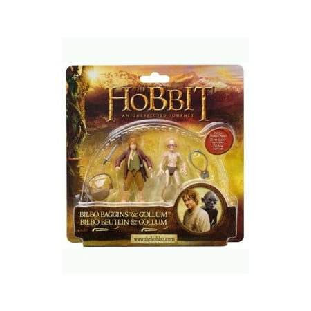 The Hobbit Bilbo Baggins & Gollum Bridge Direct 3.75 Inch Figure Set