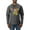 Heather Black, variant on Dean Russo The Pig Animal Lover Mens Long Sleeve Shirt, Kelly, X-Large
