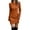 Orange, variant on WEAIXIMIUNG Womens Sweater Dress High Collar Long Sleeve Solid Color High Collar Knitted Long Dress