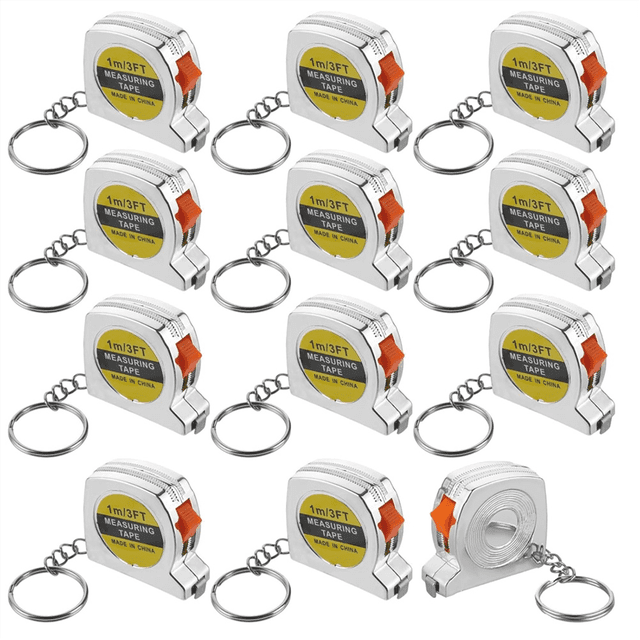 12 Cintas Métricas con , Minicinta Métrica de 1,5 Pulgadas para Regalos de Fiesta de Cumpleaños, Bolsas de Regalo, Premios, 1 M/3 Pies
