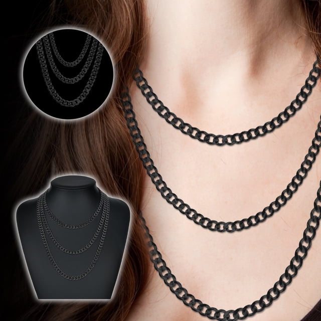 Fiudx Collar Elegante, Diseño de Aleación Cadete Hexagonal, Joyería Personalizada Hip Hop de Moda, Ideal para Fiestas En Casa, Regalo Unisex, Talla Ajustable.