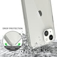 thumbnail image 3 of Xpm Case for Apple iPhone 13 Mini (5.4") Hybrid Transparent Clear Acrylic Back Hard PC & TPU Bumper Extra Shock-Absorb Cover for iPhone 13 Mini / 5.4" - Clear, 3 of 8