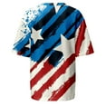 thumbnail image 6 of USSUMA Womens Summer Tops and Blouses Trendy Crewneck Star Stripes USA Patriotic T-Shirts for Women Dressy Casual Short Sleeve 4th of July Independence Day Shirt Tunics Plus Beach, 6 of 6