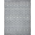 thumbnail image 3 of Wembley Shag Contemporary Shag Thick Light Gray and White Area Rug, 3' x 5', 3 of 7