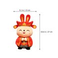 thumbnail image 3 of KAKOWELY Muñeco de mascota de conejo de peluche adorable muñeco de conejito del zodiaco adorno de muñeca de Año Nuevo, 3 of 4