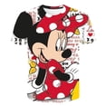 thumbnail image 2 of Camisetas bonitas de Mickey Mouse de Disney, camiseta con estampado 3D Kawaii para niños, camiseta de dibujos animados a la moda de verano para niñas, dulce moda de 4 a 14 años, Top10T Gao Jinjia LED, 2 of 2