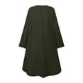 thumbnail image 4 of Women's Abaya Long Sleeve Casual Dress Dubai Outfits Elegant Prayer Gown, 4 of 4