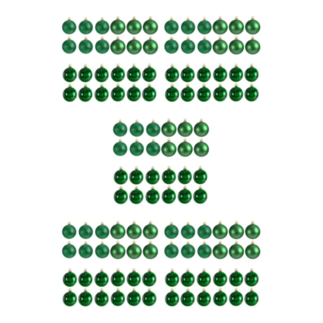 Ruiboury 24x Easy To Christmas Decorations Hanging Balls Pendant Effective For Home Decor green 5Set