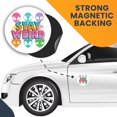 thumbnail image 7 of Magnet Me Up Stay Weird Colorful Alien Magnet Decal, 5 inch, Automotive Magnet, 7 of 7