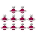 thumbnail image 3 of dianhelloya 10Pcs Nail Art Decor Heart 3D Planet Design Stunning Visual Effect Rhinestone Nail Charm Glittering DIY Cubic Zirconia Nail Art Jewelry for Women A, 3 of 7
