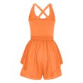 thumbnail image 4 of Amvlyk Jumpsuits for Women Summer Sleeveless Spaghetti Strap Crisscross Short Rompers Comfortable Workout Suspender Shorts Casual Yoga Overalls Pant with Pockets for Trendy Beach Vacation Outfits, 4 of 6