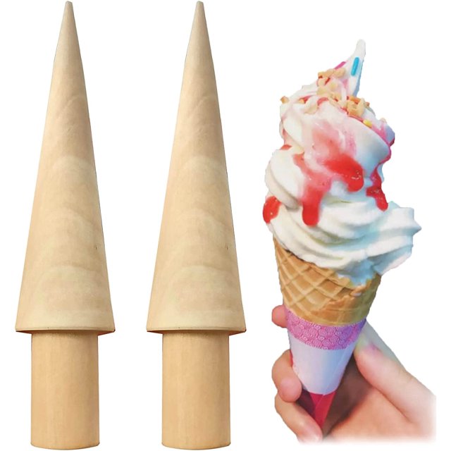 Cocina de cono de 2 uds, molde de helado en forma de cono de 18CM TUNC Sencillez