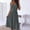 Gray, variant on Lisbinx Dresses for Women 2025 Sleeveless Crew Neck Solid Bodycon Tank Dresse Beachwear Regular Fit Beachwear Linen Comfy for Photos