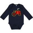 thumbnail image 3 of Inktastic Red Tractor 1st Birthday Boys Long Sleeve Baby Bodysuit, 3 of 5