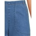 thumbnail image 3 of RealSize Women's 2-Pocket Pull On Stretch Shorts, Available in Petite Sizing, 3 of 4