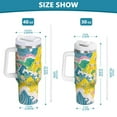 thumbnail image 6 of Yayeee 30oz Double-Wall Insulated Stainless Steel Tumbler with Handle Bottle, Yellow Mountains, 6 of 8