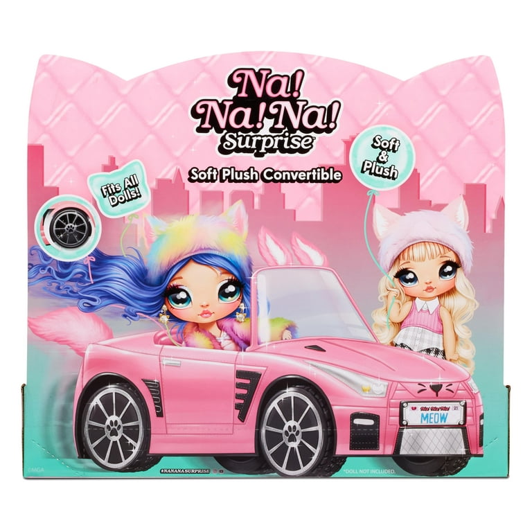 Na Na Na Surprise Kitty-Inspired Soft Plush Convertible Car Toy