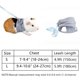 thumbnail image 5 of Arnés y correa para conejos de cobayas para mascotas pequeñas, chaleco con correa para el pecho a rayas azules para animales, cobayas, chinchilla, conejo, rata, ardilla, erizo, hurón, accesorio para, 5 of 8