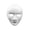 A001- Black, variant on Unpainted Blank Paper Halloween Full Face Mask, Mask for Painting, Halloween Craft Supplies, Masquerade Mask for Student, 9X7 in Plain White Full Face Paper Pulp Mask with