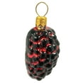 thumbnail image 2 of Red and Black Mulberries Polish Glass Christmas Ornament Set of 3 Mulberry Fruit, 2 of 4
