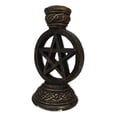 thumbnail image 3 of Celtic Witchcraft Wicca Sacred Pentagram Circle Backflow Incense Burner Figurine, 3 of 10