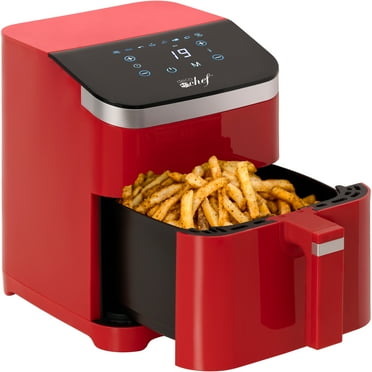 Deco Chef 5.8QT Air Fryer, 8-in-1 Smart Cooking Programs, Nonstick and Dishwasher-Safe Basket