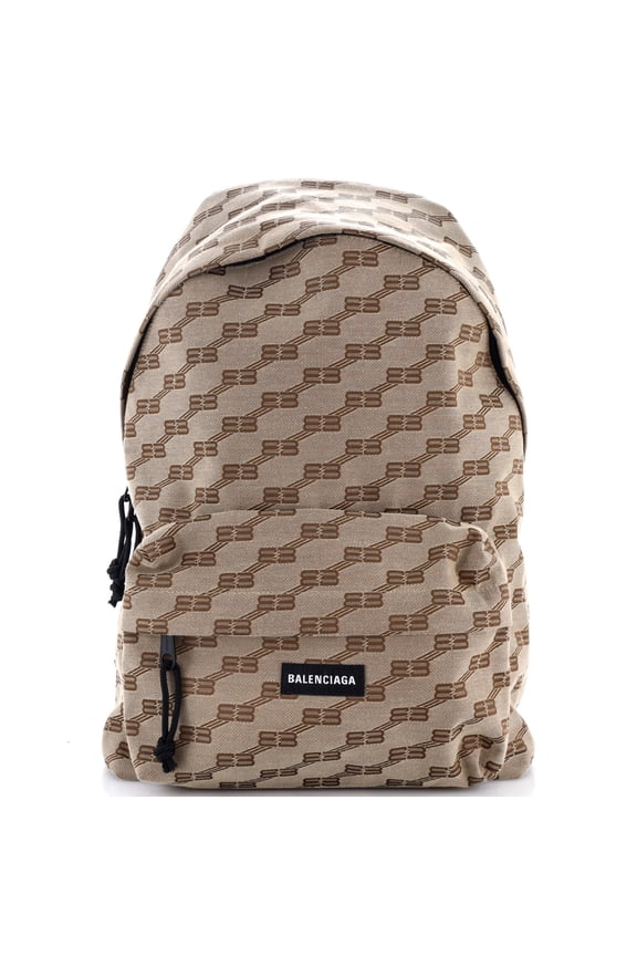 Pre-Owned Signature Backpack BB Logo Canvas By Rebag
