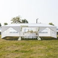 thumbnail image 3 of Zimtown 10'x30' Canopy Party Wedding Tent Event Tent Outdoor Gazebo White 8 Sidewalls, 3 of 13