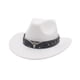 thumbnail image 3 of Sombrero de vaquero occidental Yuyangstore Sombrero de verano para fiesta de acampada de otoño Blanco, 3 of 8