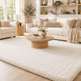thumbnail image 4 of Ultra Soft Shag Area Rug for Living Room, Machine Washable Plush Carpet with Non Slip Backing, Fluffy Bedroom Rug for Home Decor, 5' x 7', 4 of 10