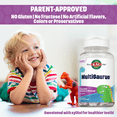 thumbnail image 5 of KAL Kids MultiSaurus Vitamins & Minerals | Mixed Berry Flavor | Childrens Once Daily Multivitamin | 60 Chewables, 5 of 7