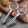 thumbnail image 5 of fuxzkrlz Stainless Steel Fine Mesh Strainer Colander with Anti-Slip Handle Kitchen Flour Sieve for Tea Juice Oil Strainer Baking Ingredient Sifter, 5 of 6