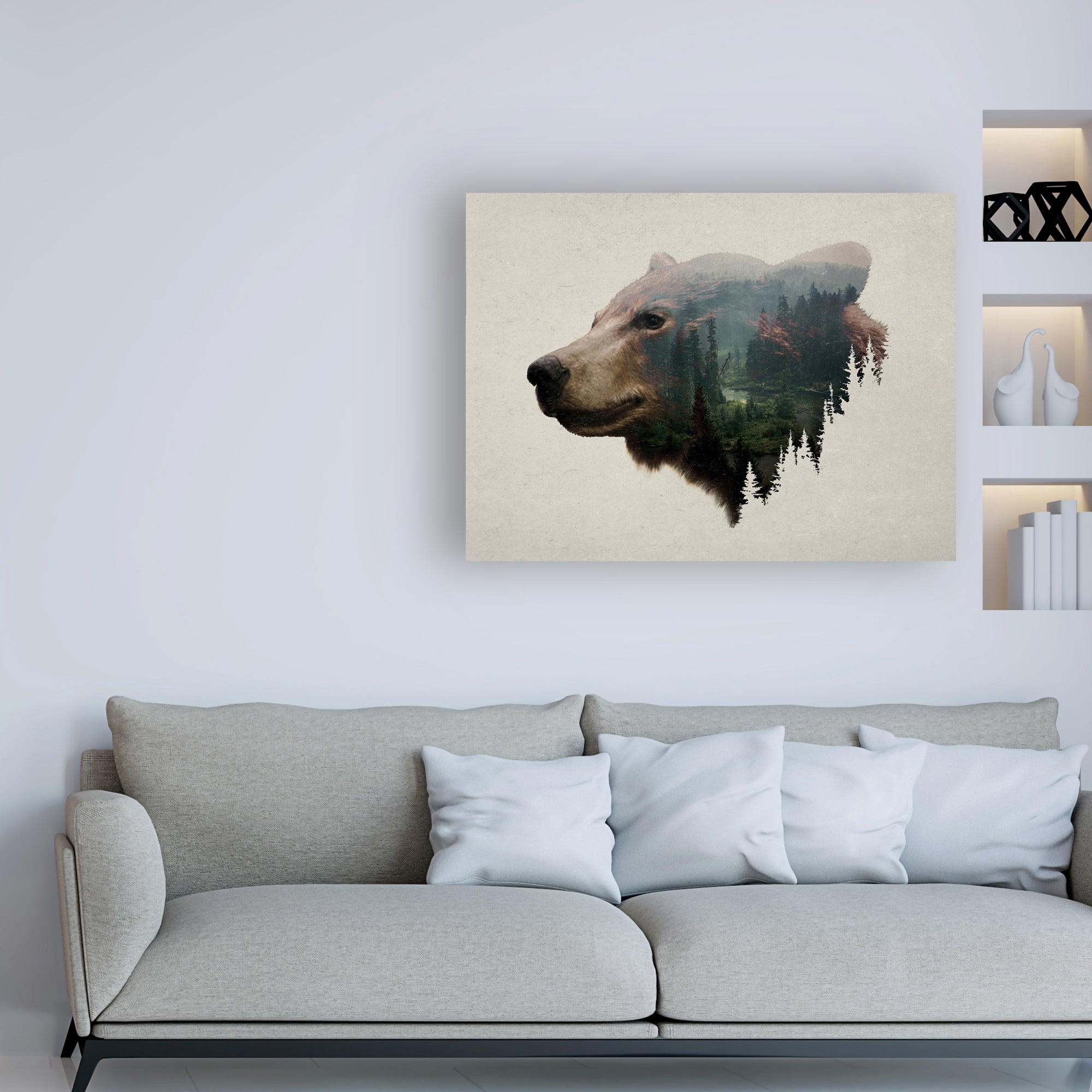 Trademark Fine Art 'Pacific Northwest Black Bear' Canvas Art by Davies Babies