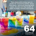 thumbnail image 2 of Custom Shop Paint Mixing Cups Plastic Measuring Cup Epoxy Resin, Disposable or Reusable, 64-Ounce (2 Quarts) - Pack of 12 - Graduated, Mixing Ratios, Automotive Painting Acrylic Art Crafts, 2 of 8